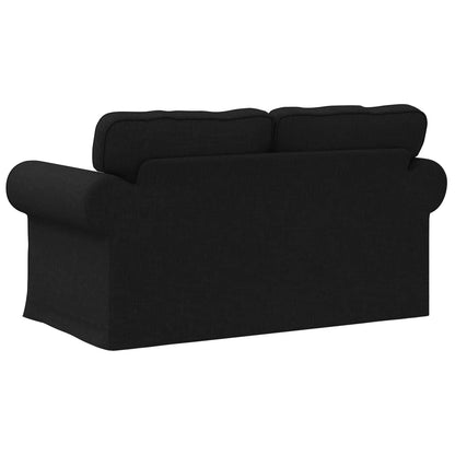 Sofa Schwarz 215 x 82 x 80 cm Stoff