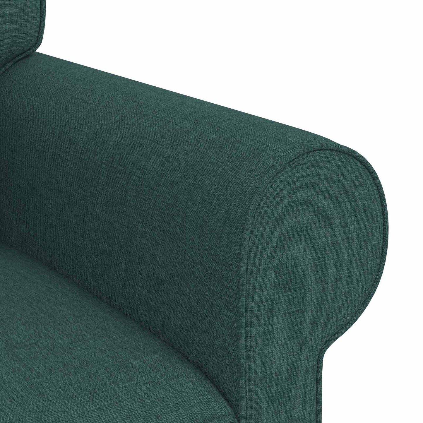 Sofa Dunkelgrün 215 x 82 x 80 cm Stoff