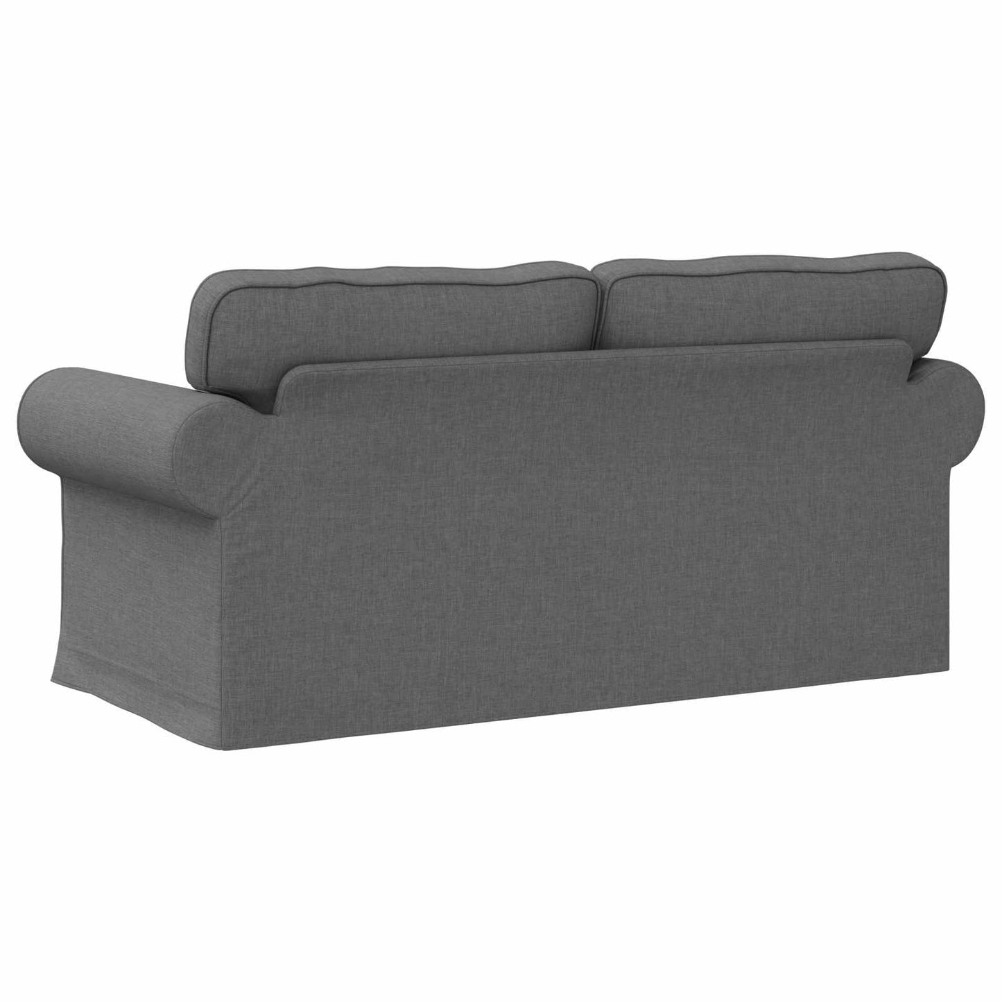 Sofa Dunkelgrau 215 x 82 x 80 cm Stoff