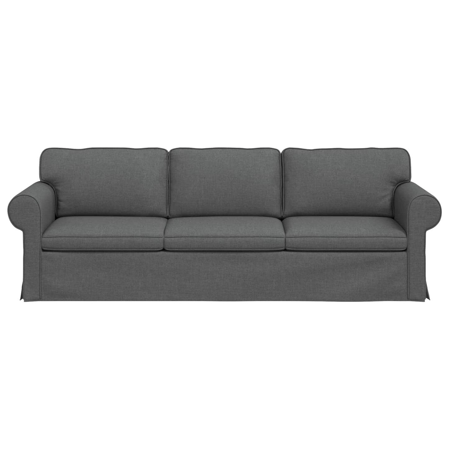 Sofa Dunkelgrau 215 x 82 x 80 cm Stoff