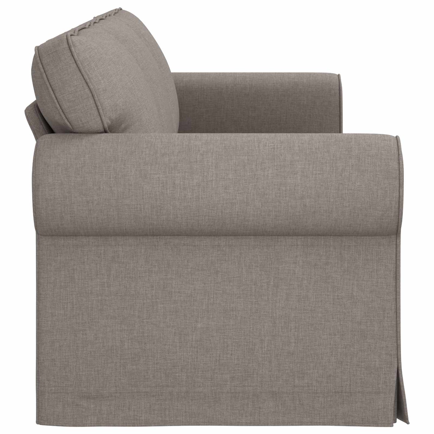 Sofa Taupe 215 x 82 x 80 cm Stoff