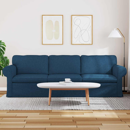 Sofa Blau 215 x 82 x 80 cm Stoff