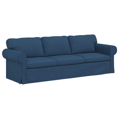 Sofa Blau 215 x 82 x 80 cm Stoff