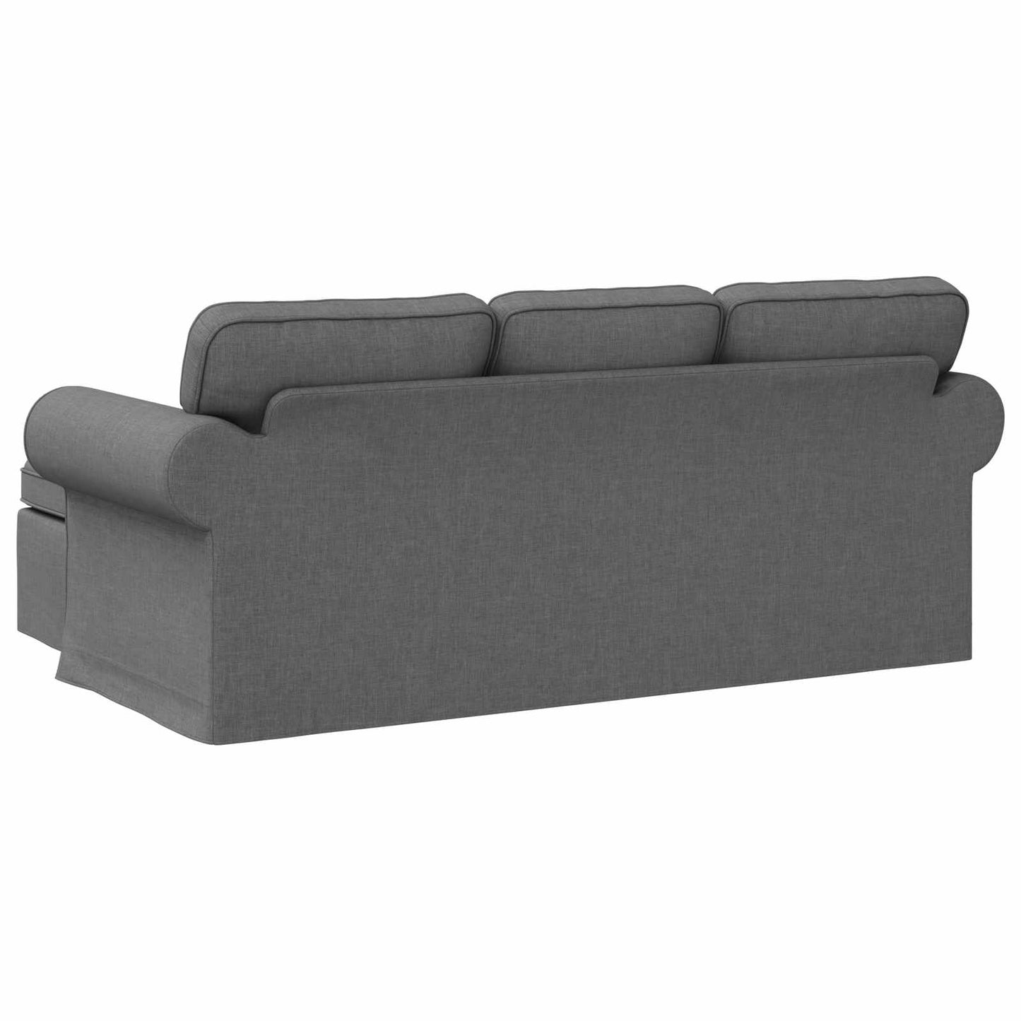 Sofa Dunkelgrau 215 x 138 x 80 cm Stoff