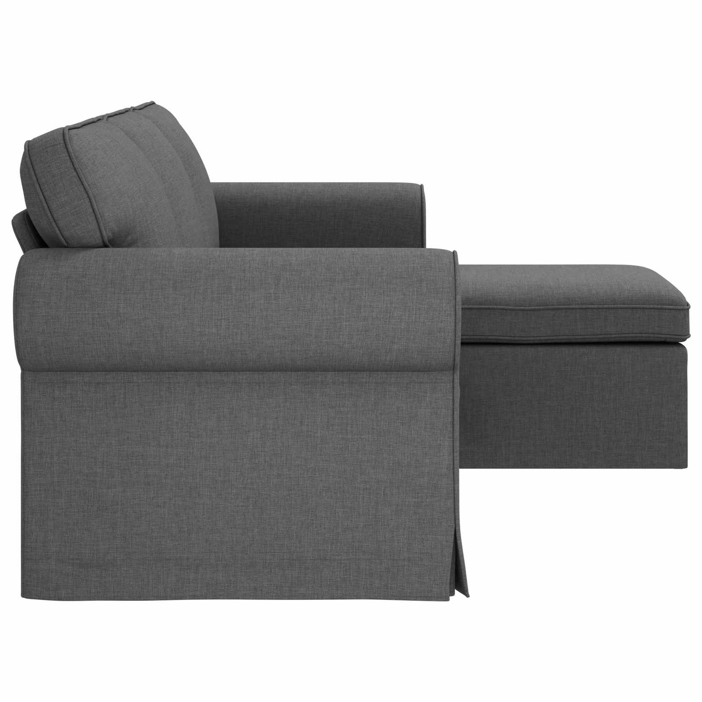 Sofa Dunkelgrau 215 x 138 x 80 cm Stoff