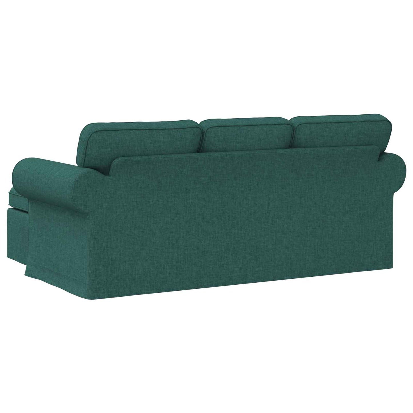 Sofa Dunkelgrün 215 x 138 x 80 cm Stoff