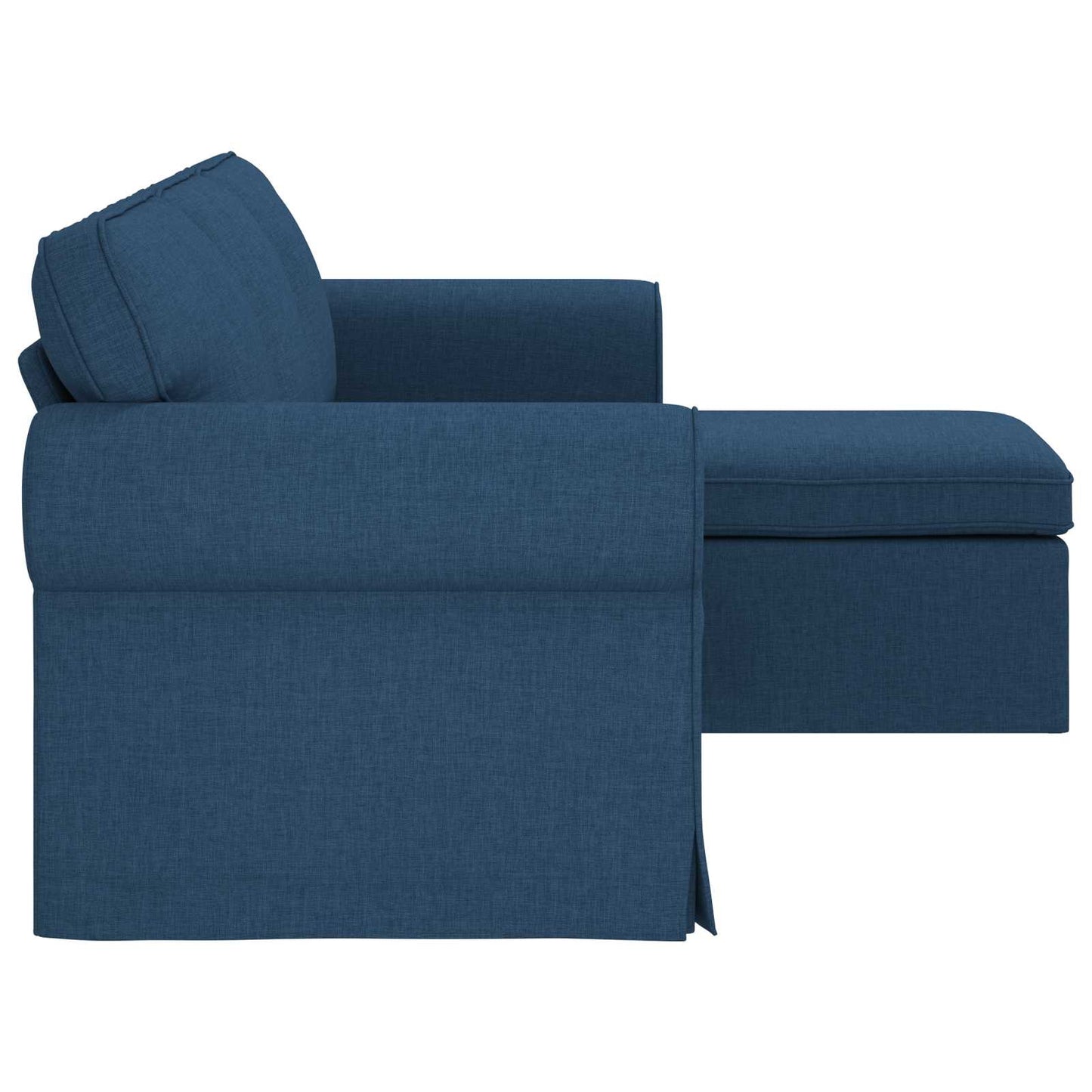 Sofa Blau 215 x 138 x 80 cm Stoff