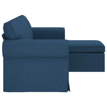 Sofa Blau 215 x 138 x 80 cm Stoff