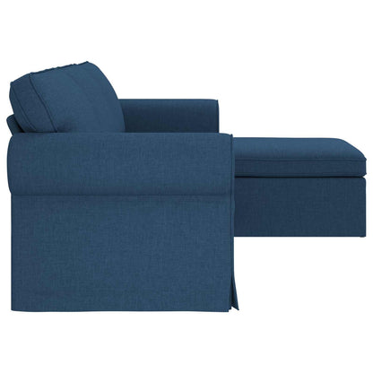 Sofa Blau 215 x 138 x 80 cm Stoff