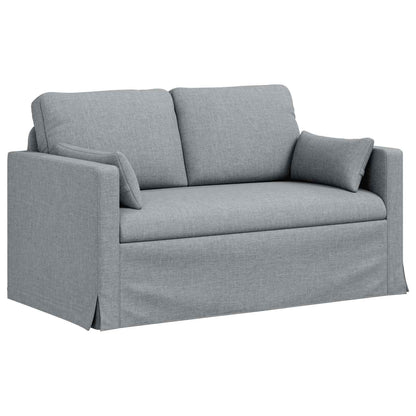 Sofa Hellgrau 139 x 78 x 80 cm Stoff