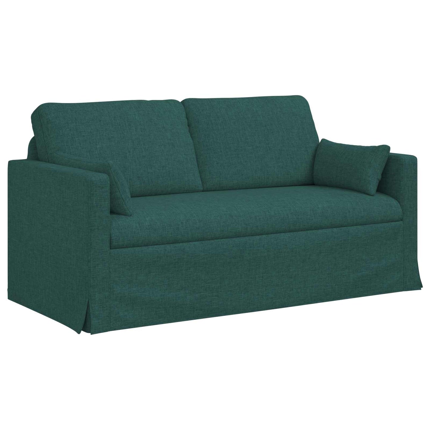 Sofa Dunkelgrün 158 x 78 x 80 cm Stoff