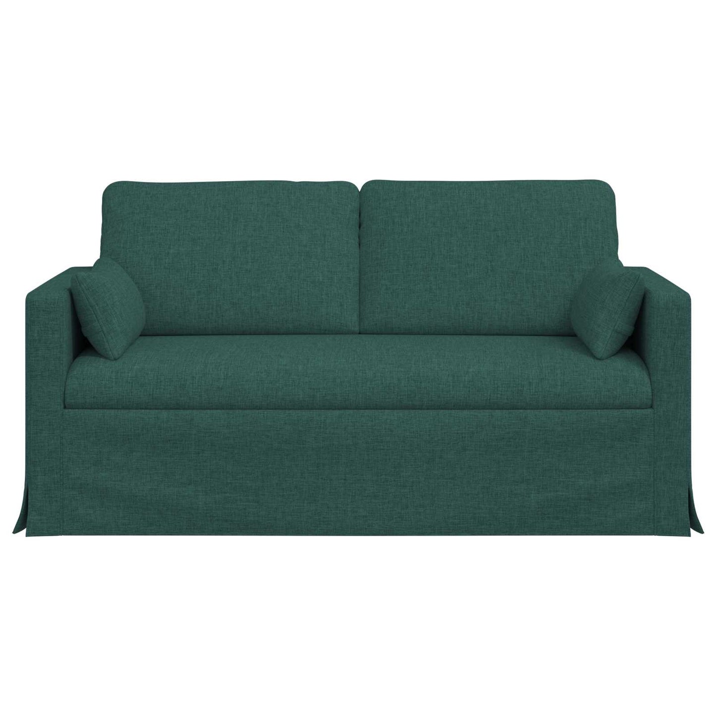 Sofa Dunkelgrün 158 x 78 x 80 cm Stoff