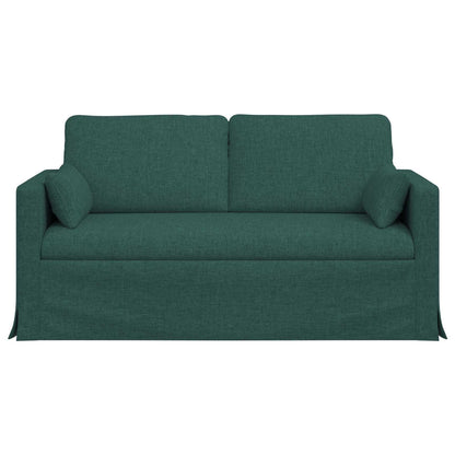 Sofa Dunkelgrün 158 x 78 x 80 cm Stoff