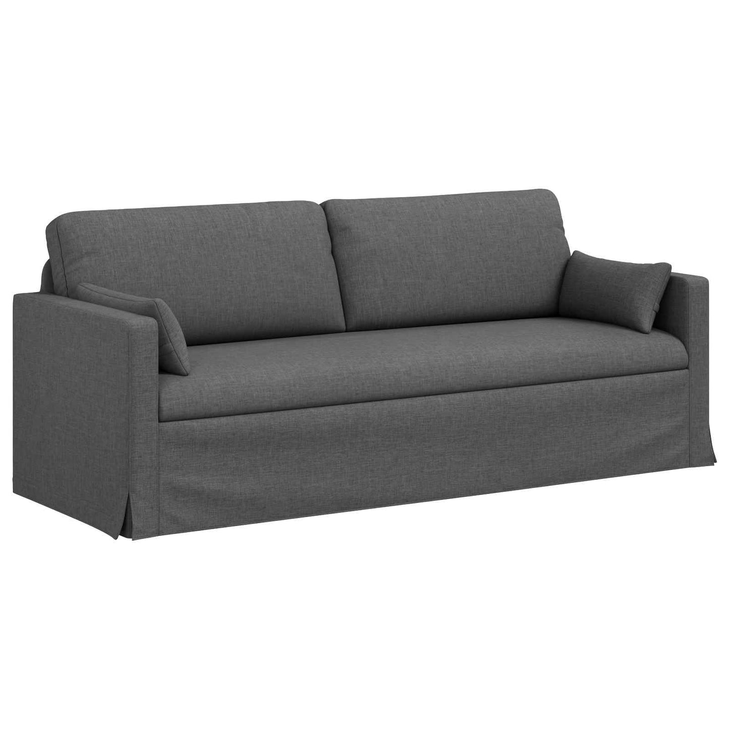 Sofa Dunkelgrau 198 x 78 x 80 cm Stoff