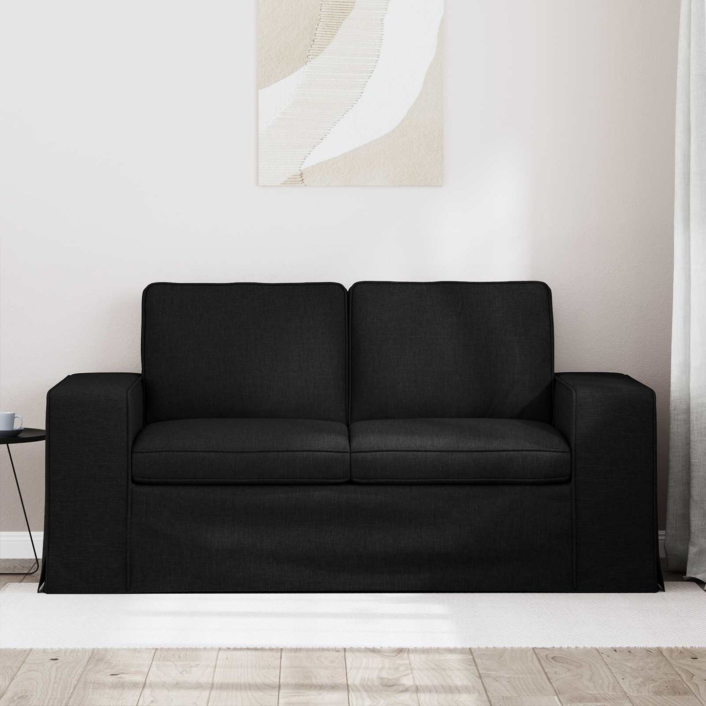 Sofa Schwarz 162 x 80 x 82 cm Stoff