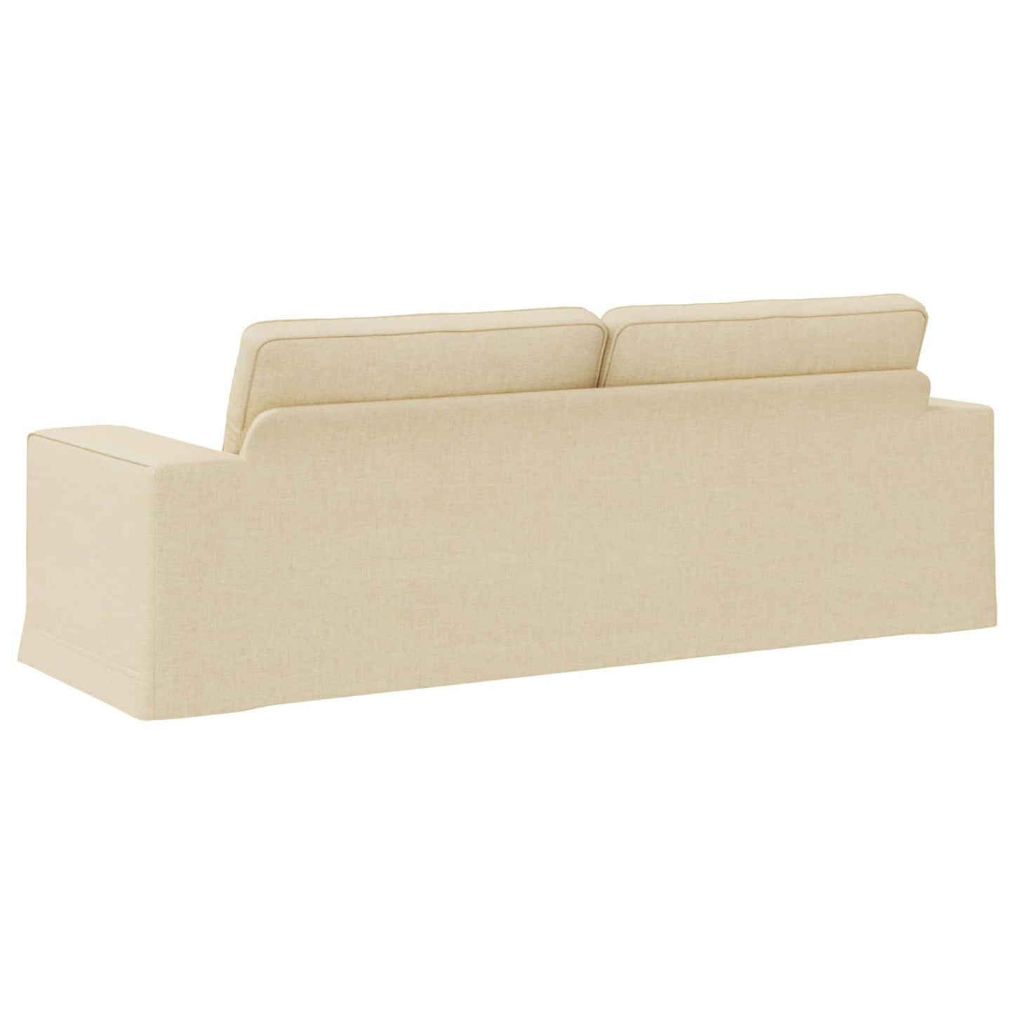 Sofa Creme 222 x 80 x 82 cm Stoff