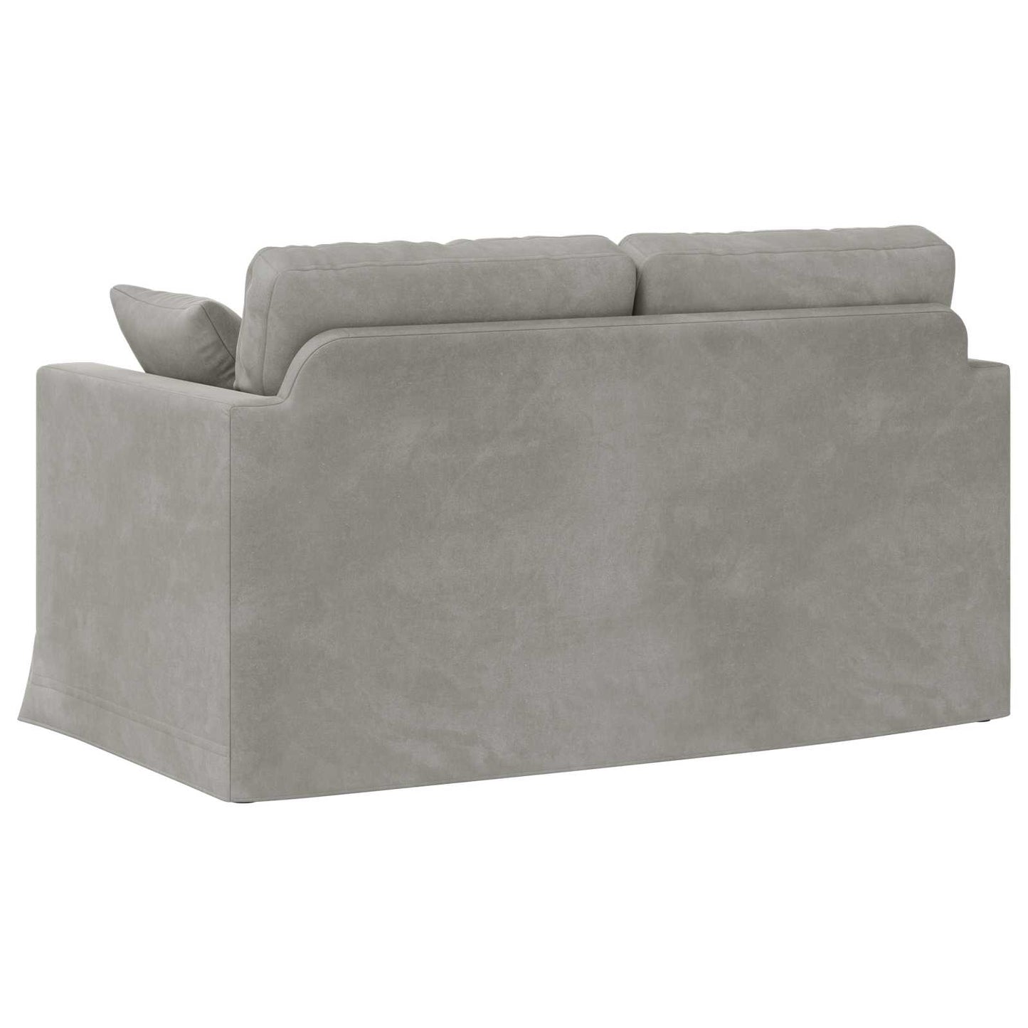Sofa Hellgrau 138 x 78 x 80 cm Samt