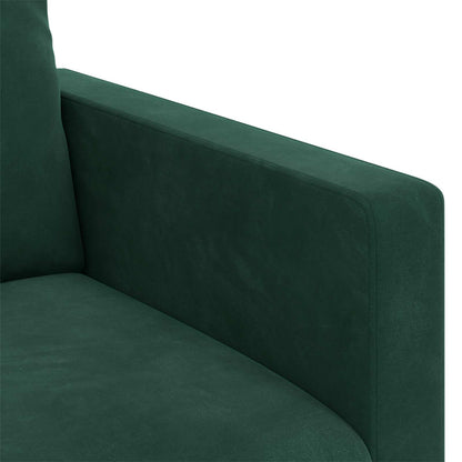 Sofa Dunkelgrün 158 x 78 x 80 cm Samt