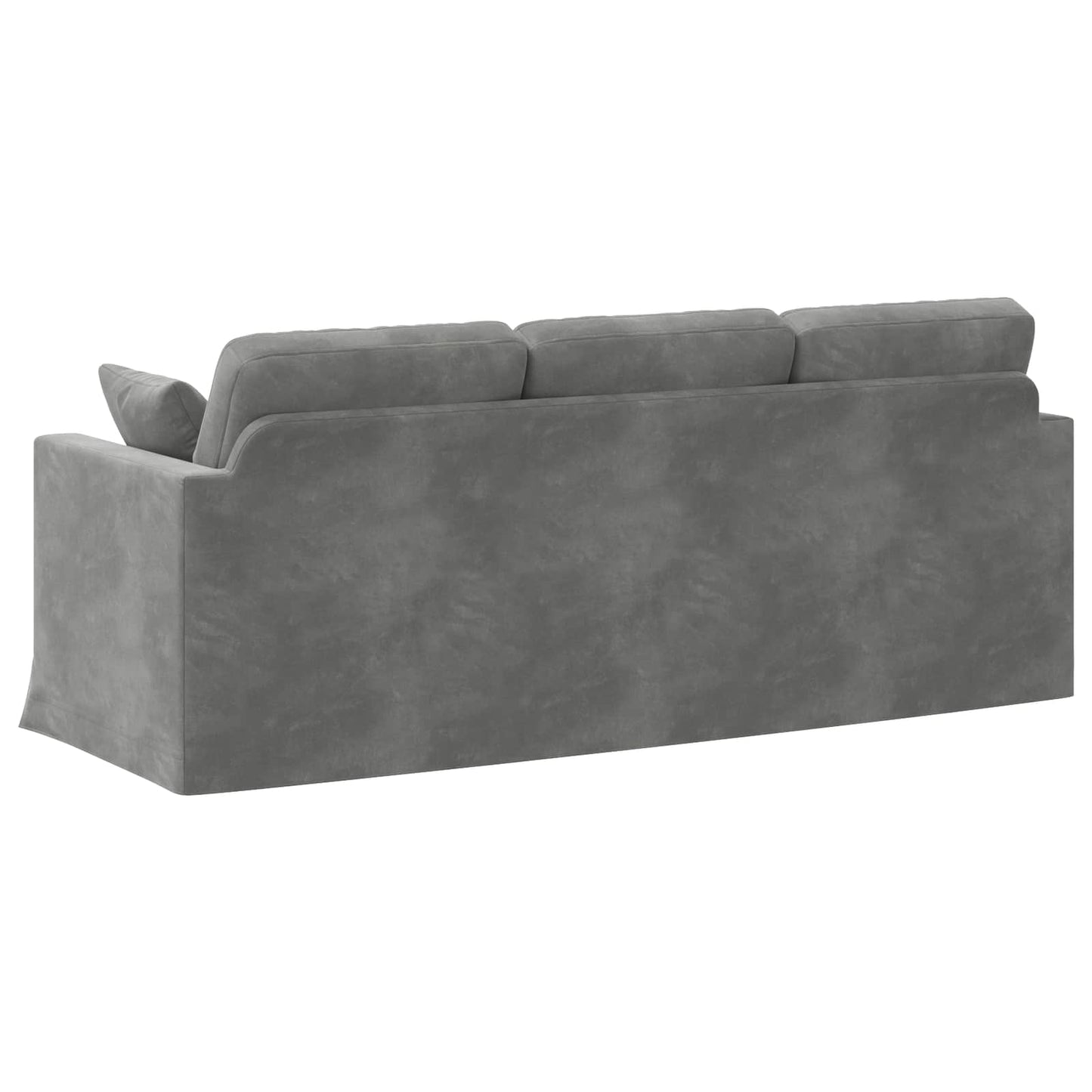 Sofa Dunkelgrau 198 x 78 x 80 cm Samt