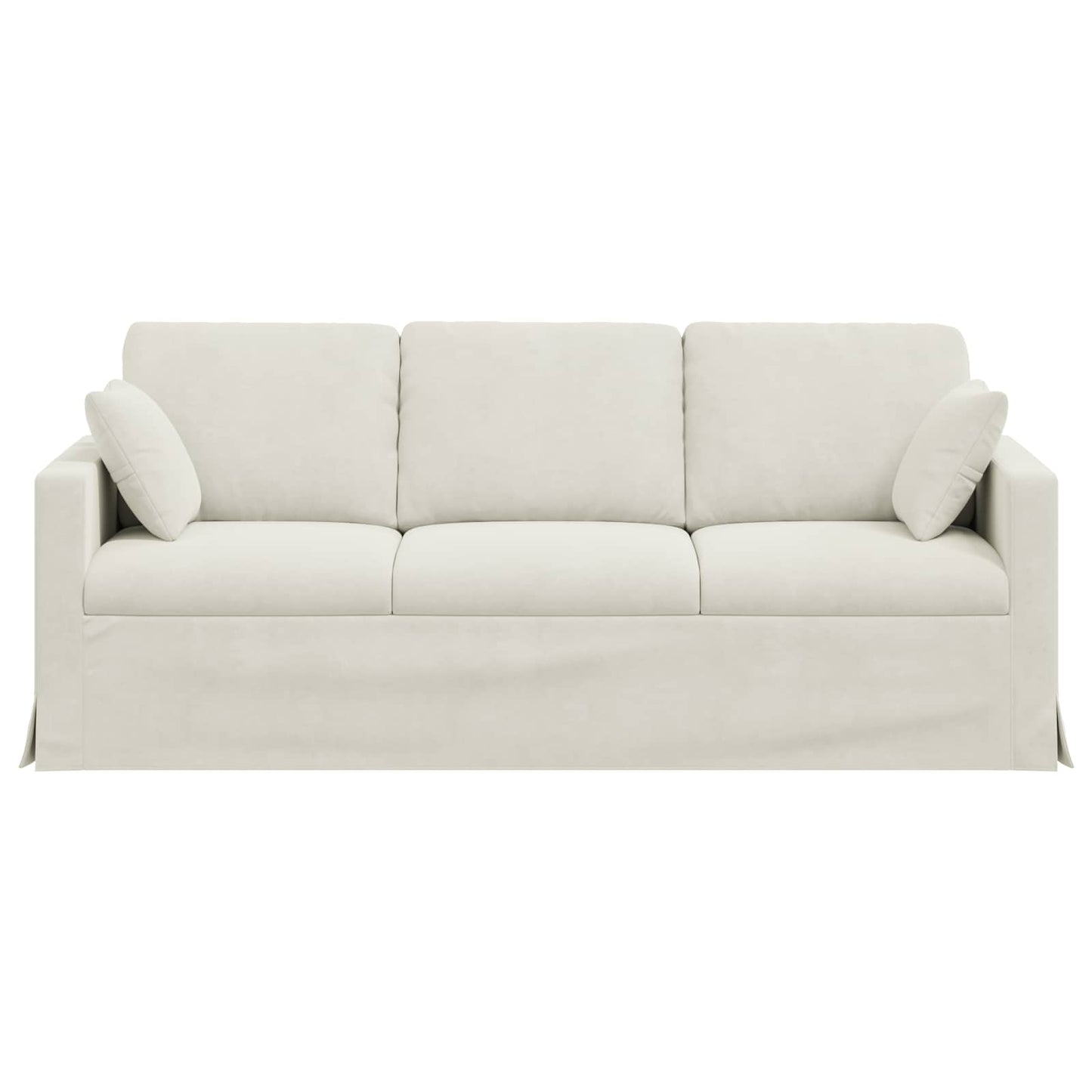 Sofa Creme 198 x 78 x 80 cm Samt