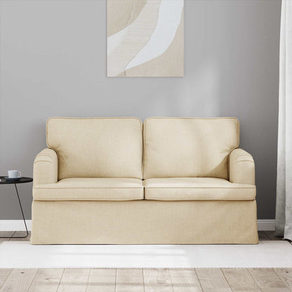 Sofa Creme 144 x 80 x 85 cm Stoff