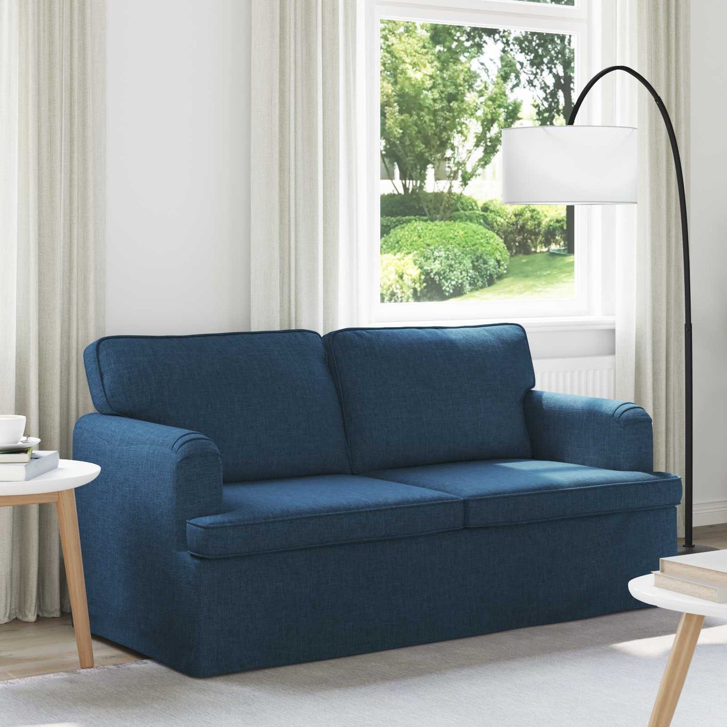 Sofa Blau 142 x 80 x 85 cm Stoff