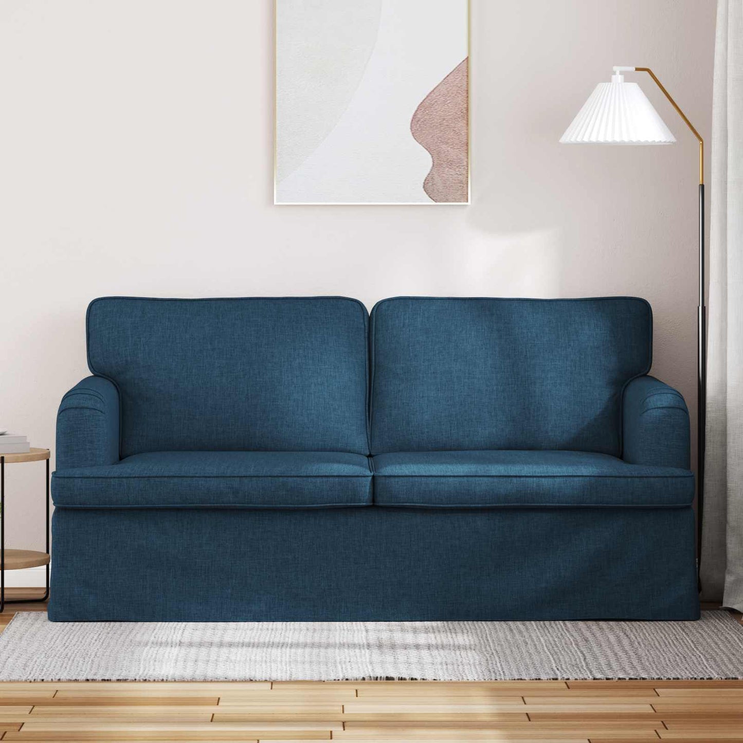 Sofa Blau 142 x 80 x 85 cm Stoff