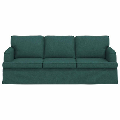 Sofa Dunkelgrün 201 x 80 x 85 cm Stoff