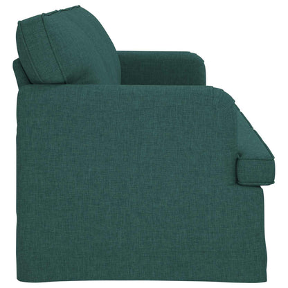 Sofa Dunkelgrün 201 x 80 x 85 cm Stoff