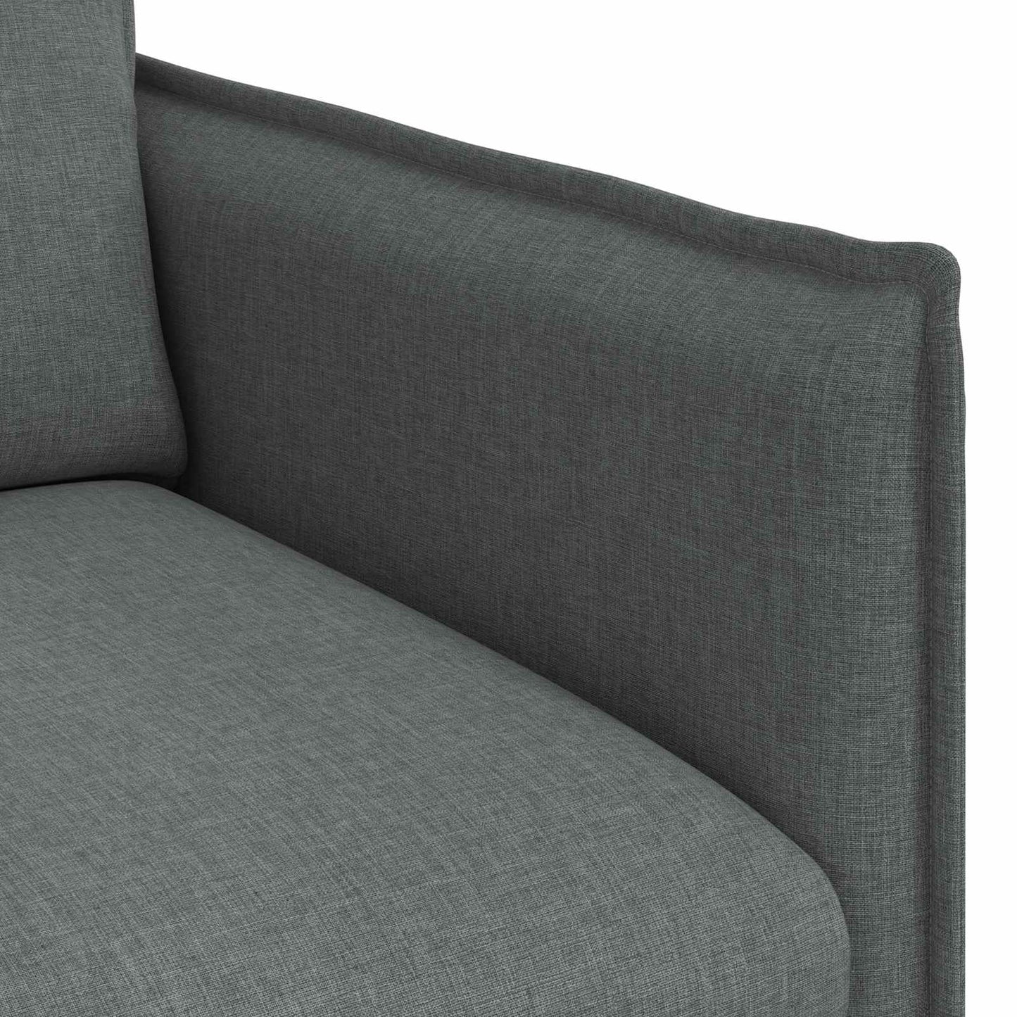 Sofa Dunkelgrau 136 x 82 x 85 cm Stoff