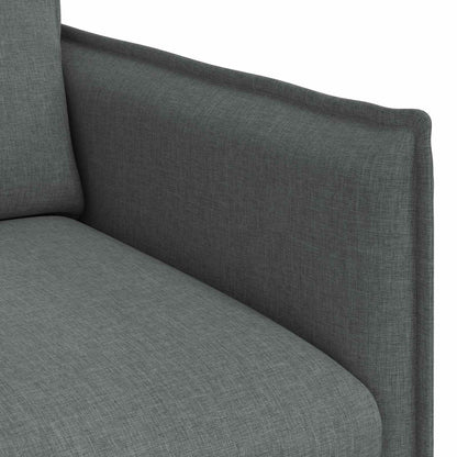 Sofa Dunkelgrau 136 x 82 x 85 cm Stoff