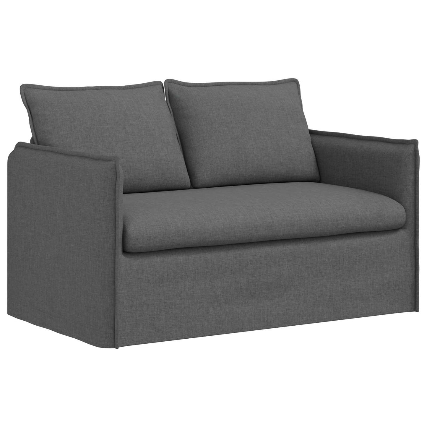 Sofa Dunkelgrau 136 x 82 x 85 cm Stoff