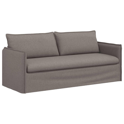 Sofa Taupe 196 x 82 x 85 cm Stoff