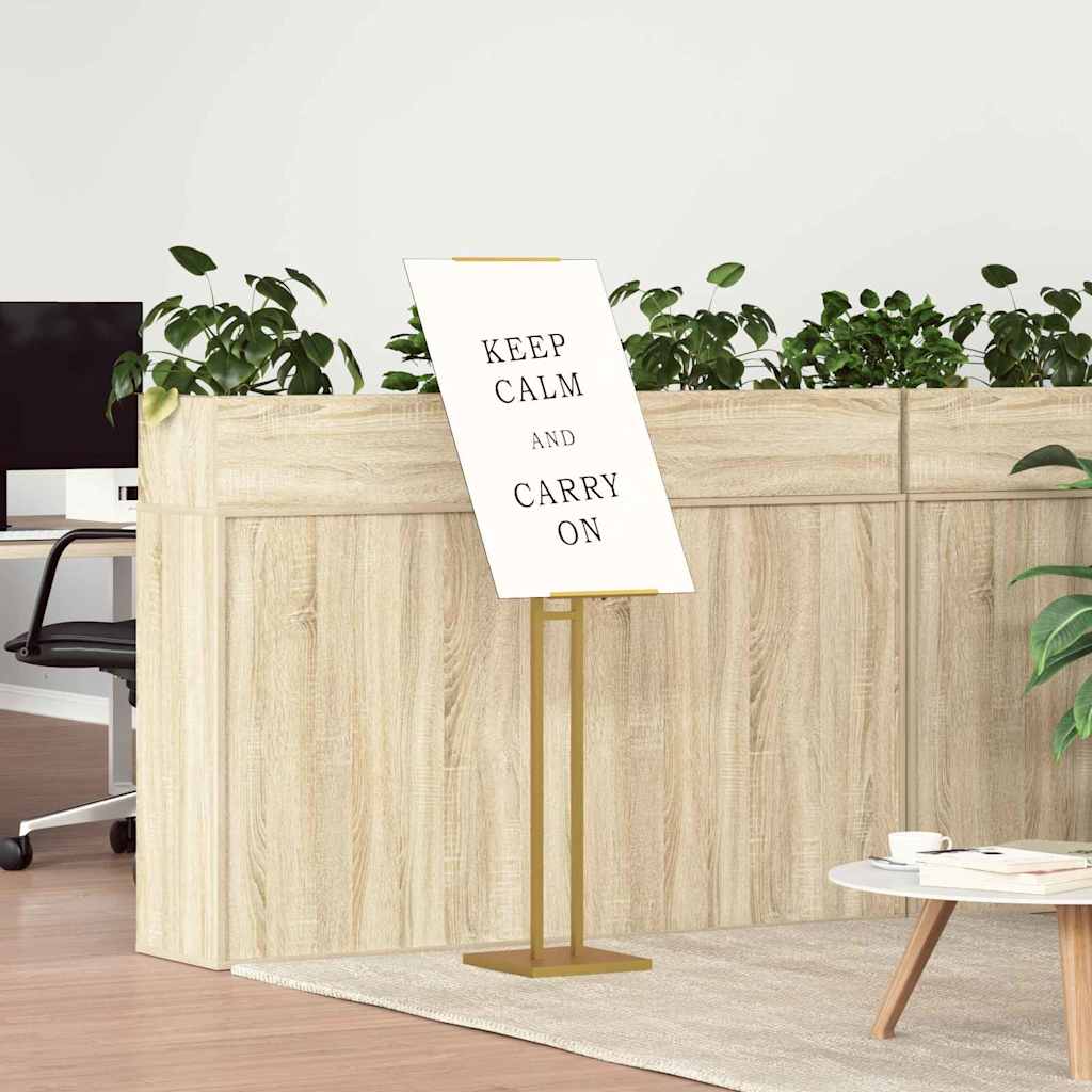 Messestände Gold 26,5 x 26,5 x 150 cm Stahl