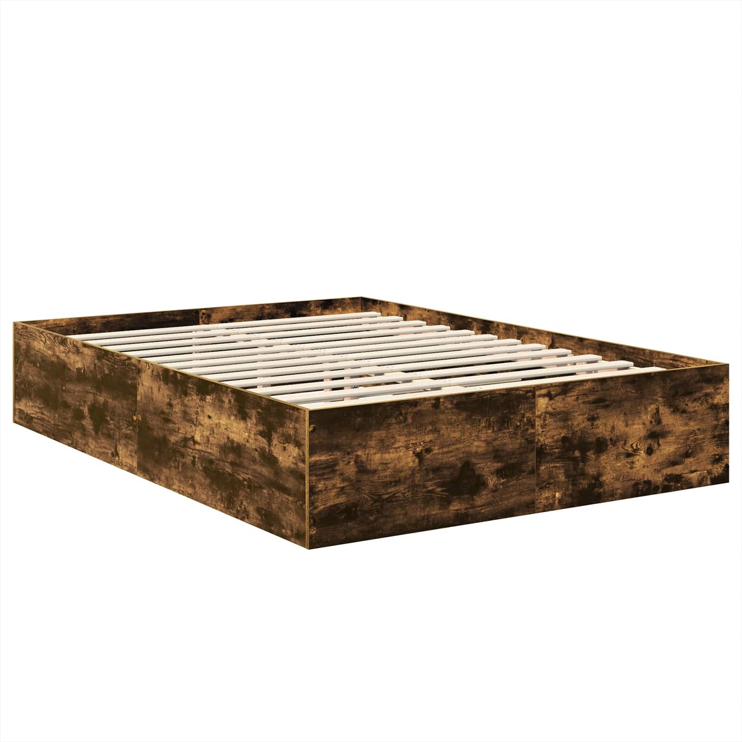 Bettrahmen Geräucherte Eiche 150 x 200 cm Holzwerkstoff