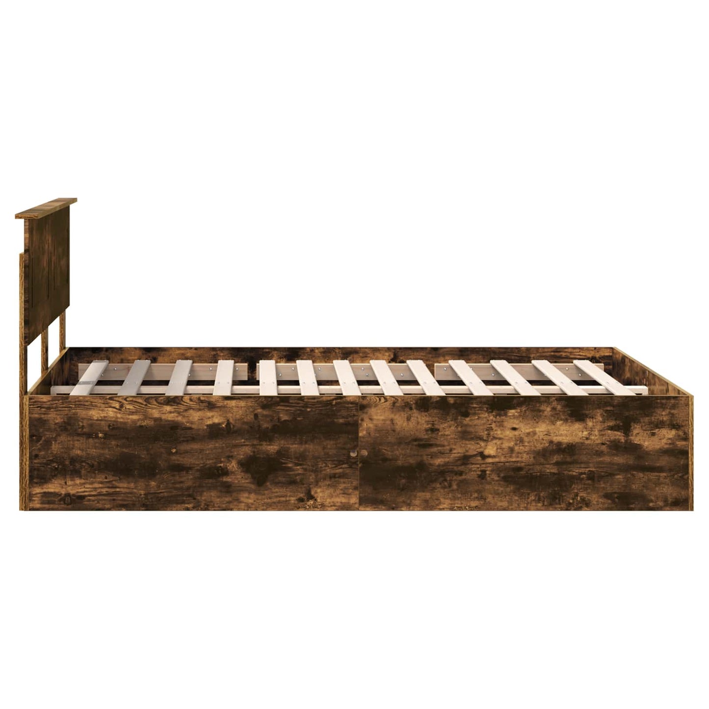 Bettrahmen Geräucherte Eiche 150 x 200 cm Holzwerkstoff