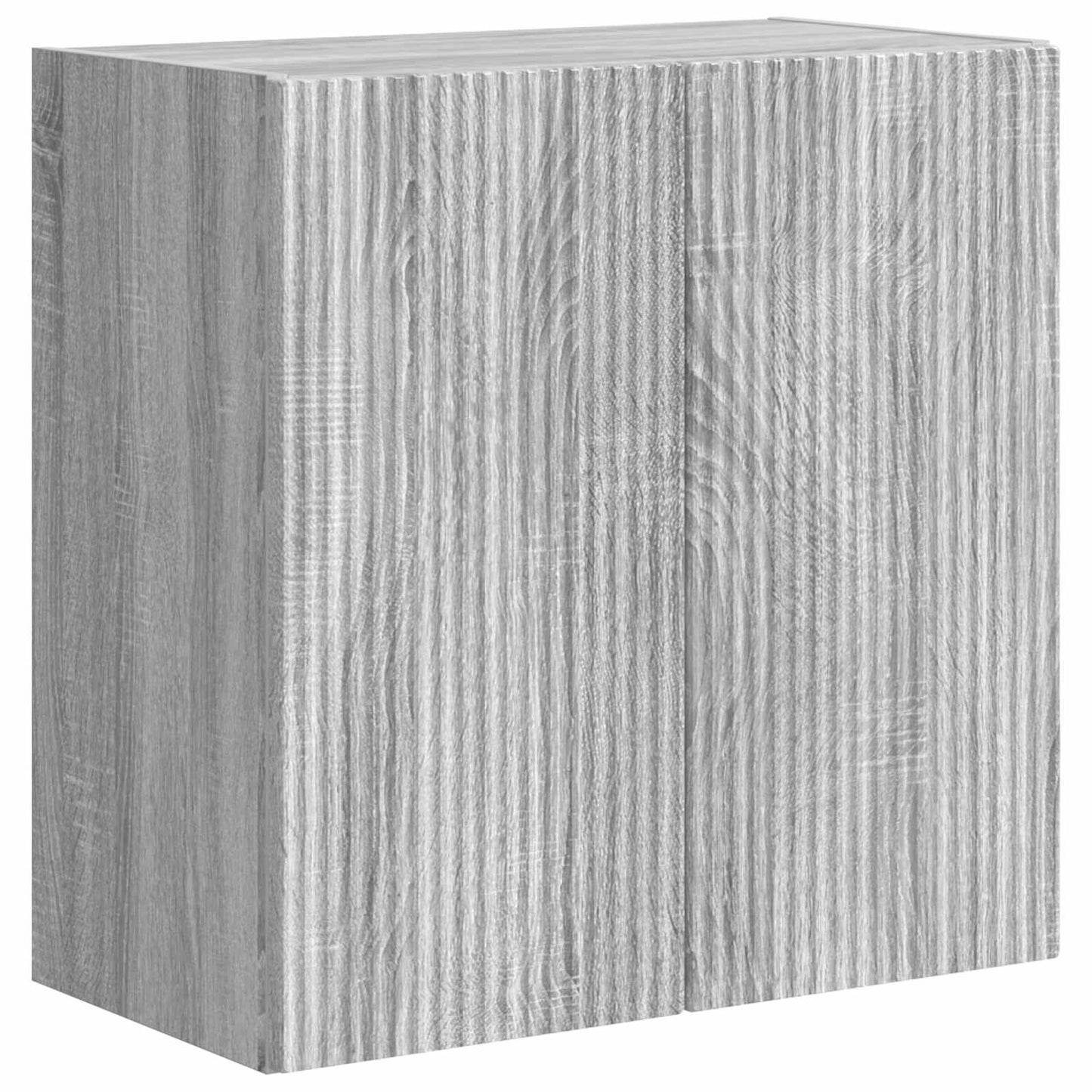 TV-Wandregal-Set Wandmontiert 6 pcs Graues Sonoma