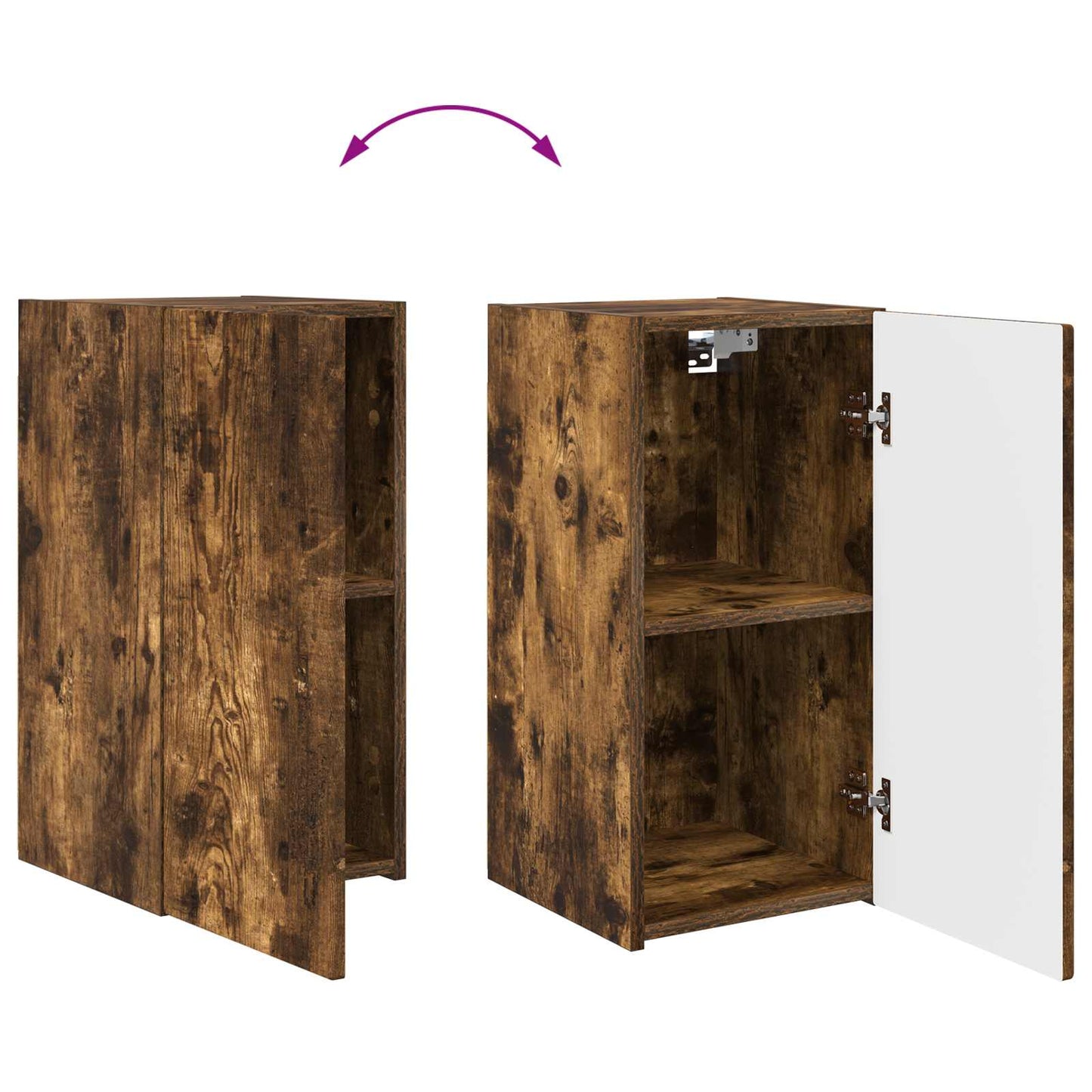 TV-Schrankset 2 pcs Geräucherte Eiche Holzwerkstoff