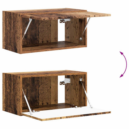 TV-Schrankset Wandmontiert 2 pcs Altholz Holzwerkstoff