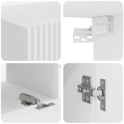 TV-Schrankset 4 pcs Weiß Holzwerkstoff