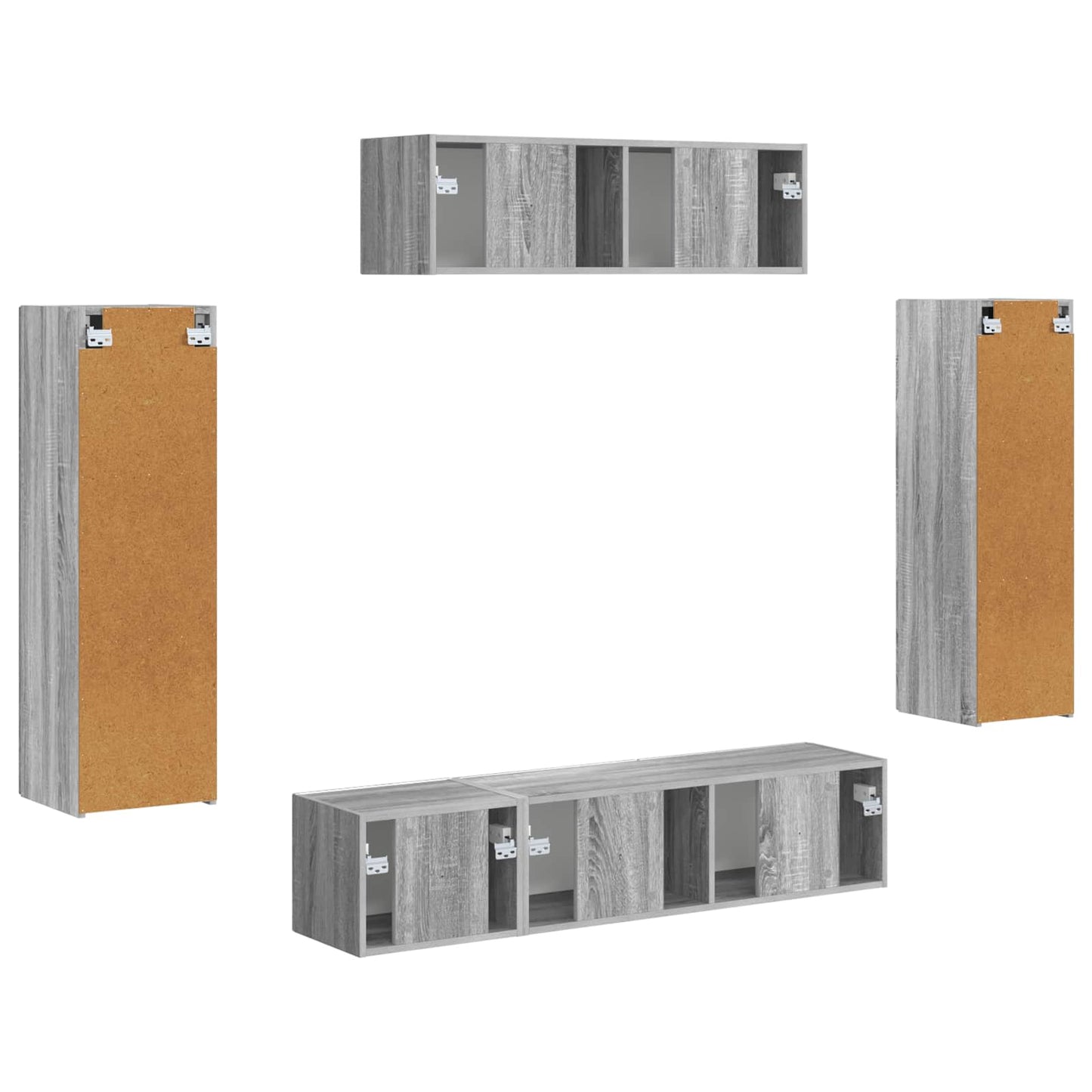 TV-Schränk 5 pcs Graues Sonoma