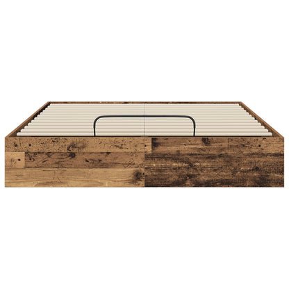Ottoman Bettgestell Altholz 193 x 120 x 25 cm Spanplatte