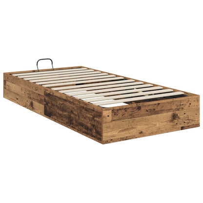 Ottoman Bettgestell Altholz 203 x 90 x 25 cm Holzwerkstoff