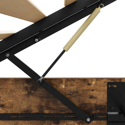 Ottoman Bettgestell Geräucherte Eiche 75,5 x 190 cm