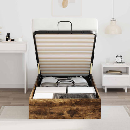 Ottoman Bettgestell Geräucherte Eiche 75,5 x 190 cm