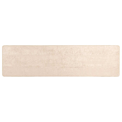 Teppichläufer MARSA Creme 300 x 80 cm Polyester und PVC