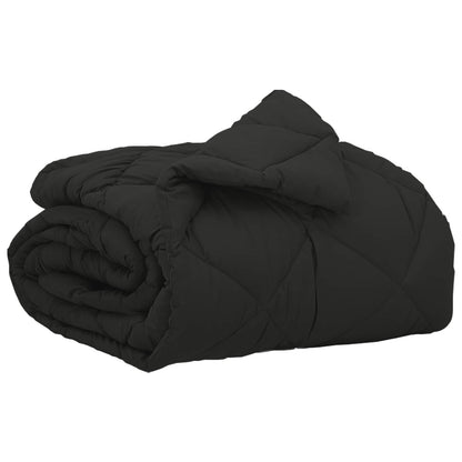 Ganzjahresbettdecke Schwarz 200 x 155 cm Mikrofaser
