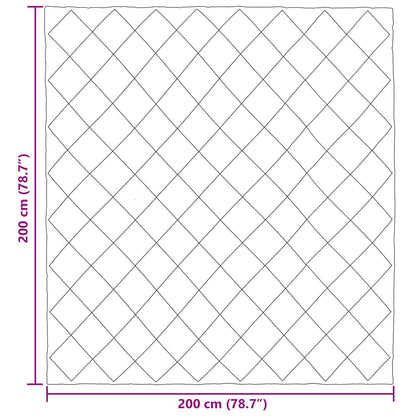 Ganzjahresbettdecke Schwarz 200 x 200 cm Mikrofaser