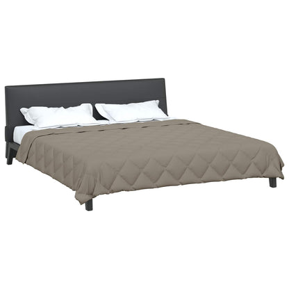 Ganzjahresbettdecke Hellgrau 240 x 200 cm Mikrofaser