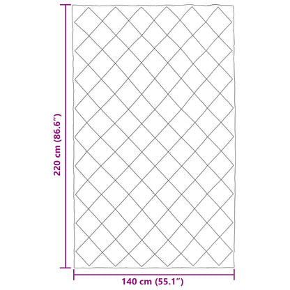 Ganzjahresbettdecke Hellgrau 220 x 140 cm Mikrofaser